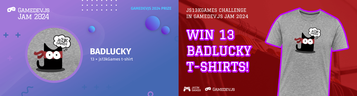 End3r's Corner - Badlucky prize for js13kGames challenge in Gamedev.js Jam
