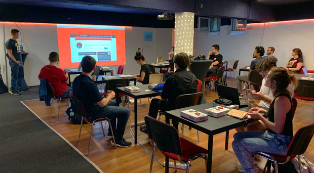 Js13kGames 2019 hackday in GameOn Berlin with eBay Tech.