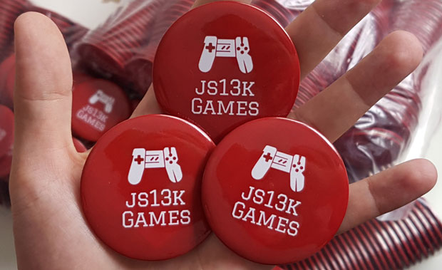 js13kGames 2019 pins